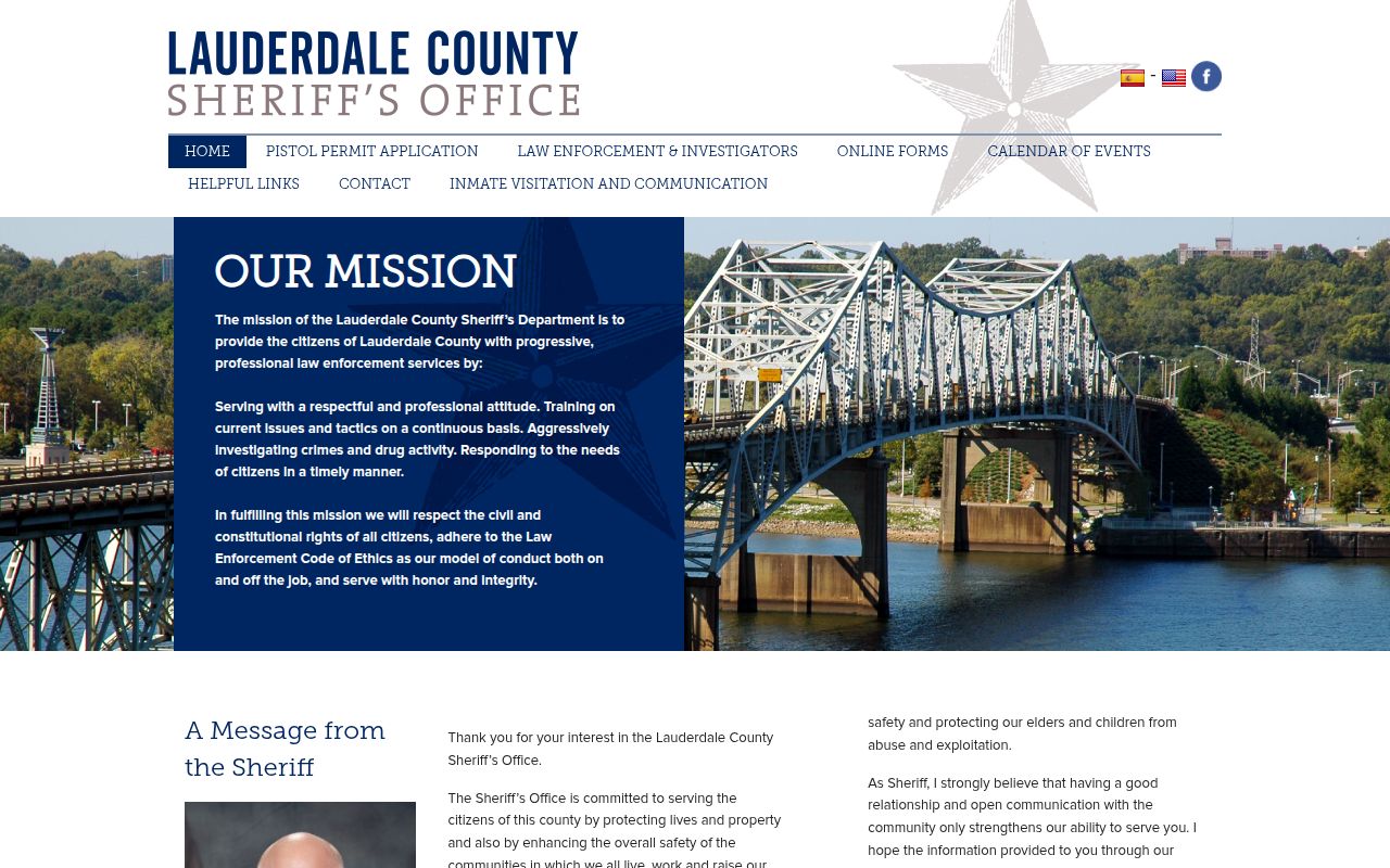 Lauderdale County Sheriff inmate roster showing current inmates and search options